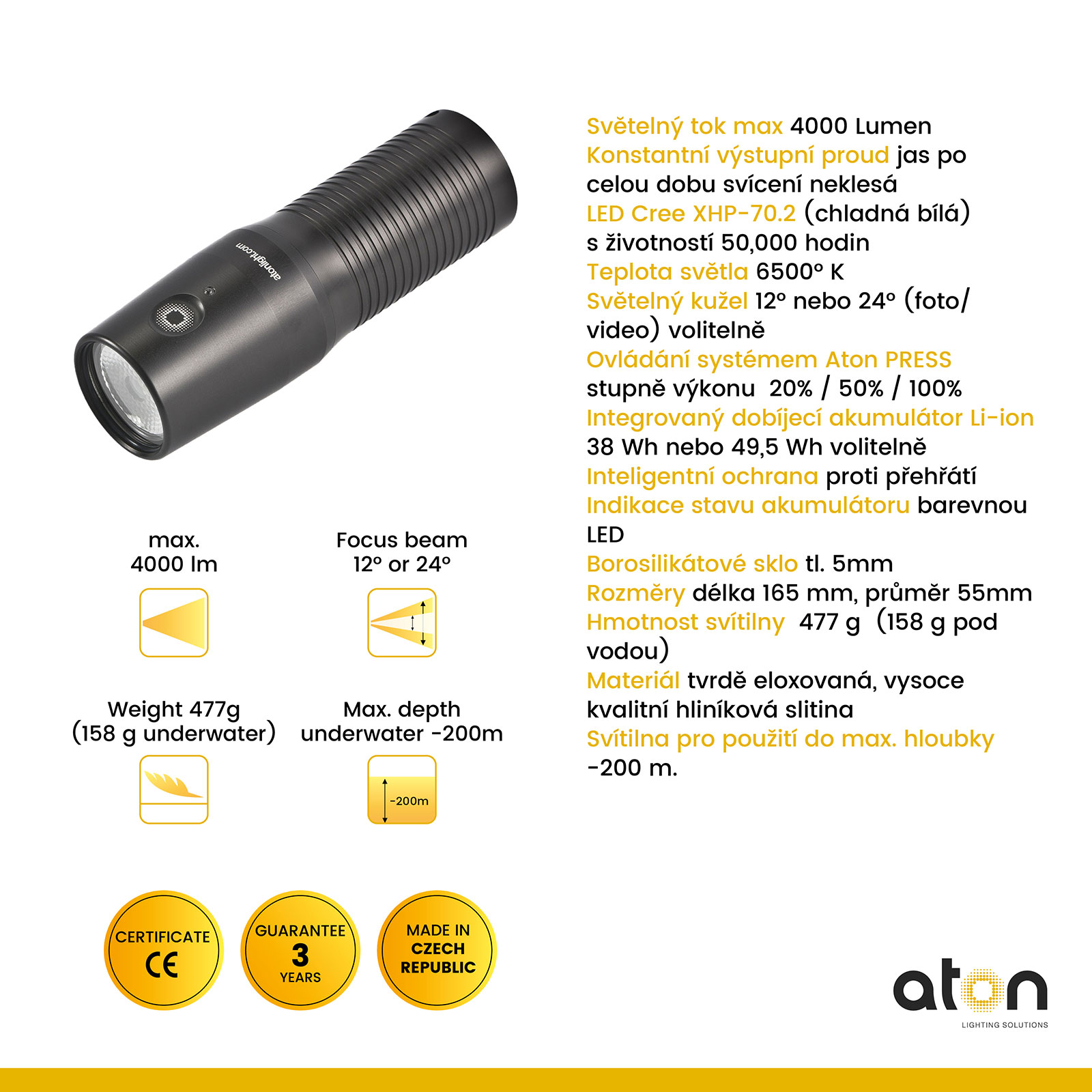 Aton Tech Photo/Video, HD Battery-pack