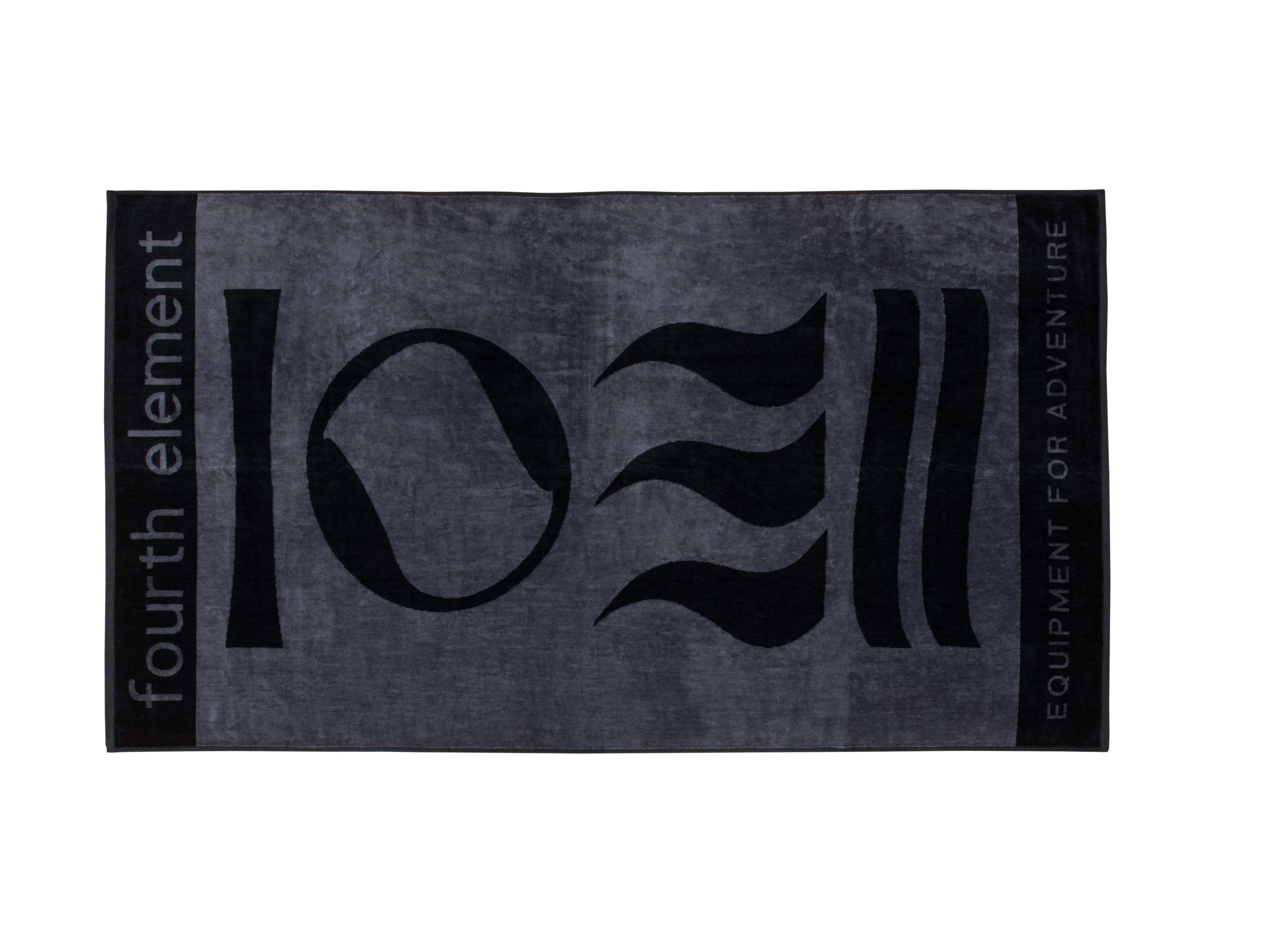 4E DRYSUIT DIVER TOWEL - BLACK / GREY (100 X 50cm)