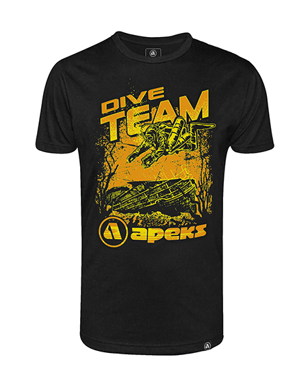 Tričko Dive Team APEKS Black
