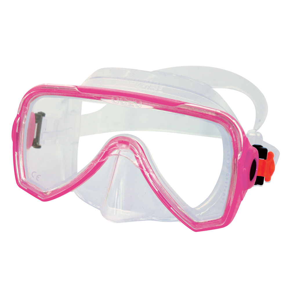 Dětská potápěčská maska OCEO růžová barva