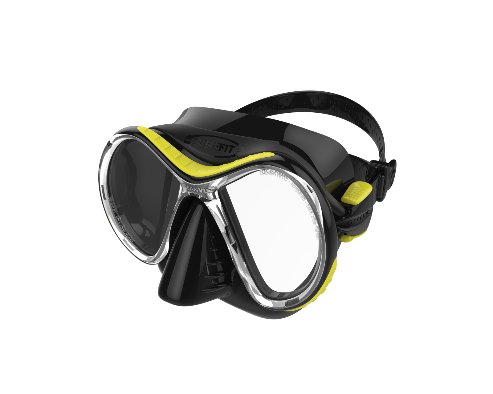 OCEAN VU Mask, black/yellow